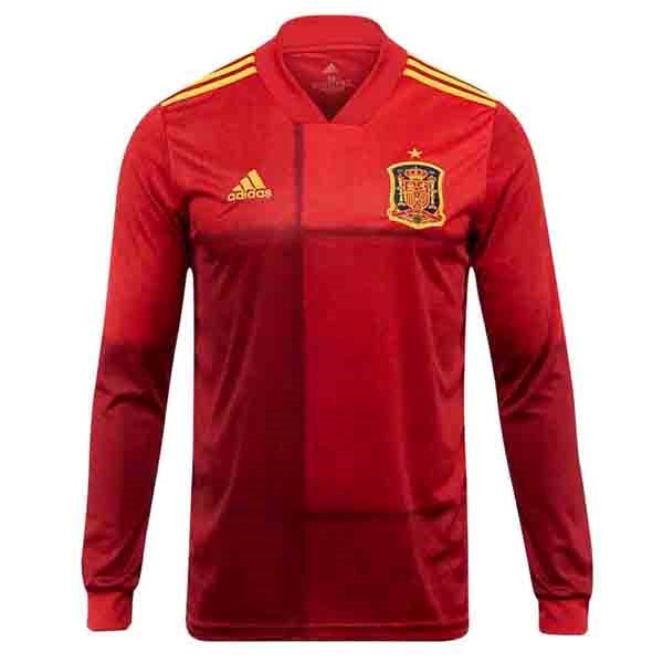 Maillot Football Espagne Domicile Manches Longues 2020 Rouge